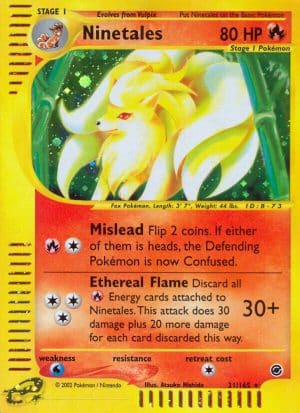 Ninetales 21/165 reverse | Expedition